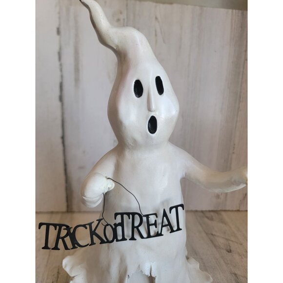 Kirkland rustic trick or treat AS IS ghost‎ Halloween figure Xmas Decor - Picture 3 of 9
